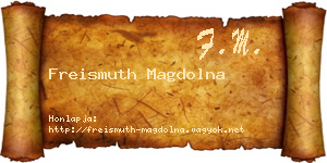 Freismuth Magdolna névjegykártya